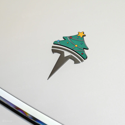 🎁3D Xmas Emblem Stickers for Tesla