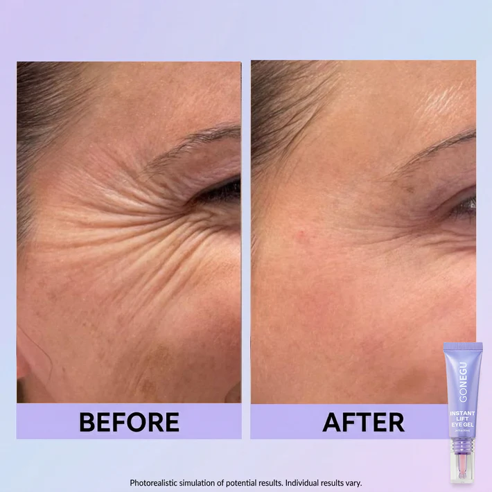 Real result before and after 2