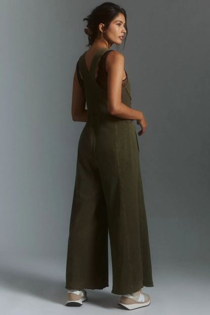Relaxed Fit Wide Leg Jumpsuit(Buy 2 Free Shipping)