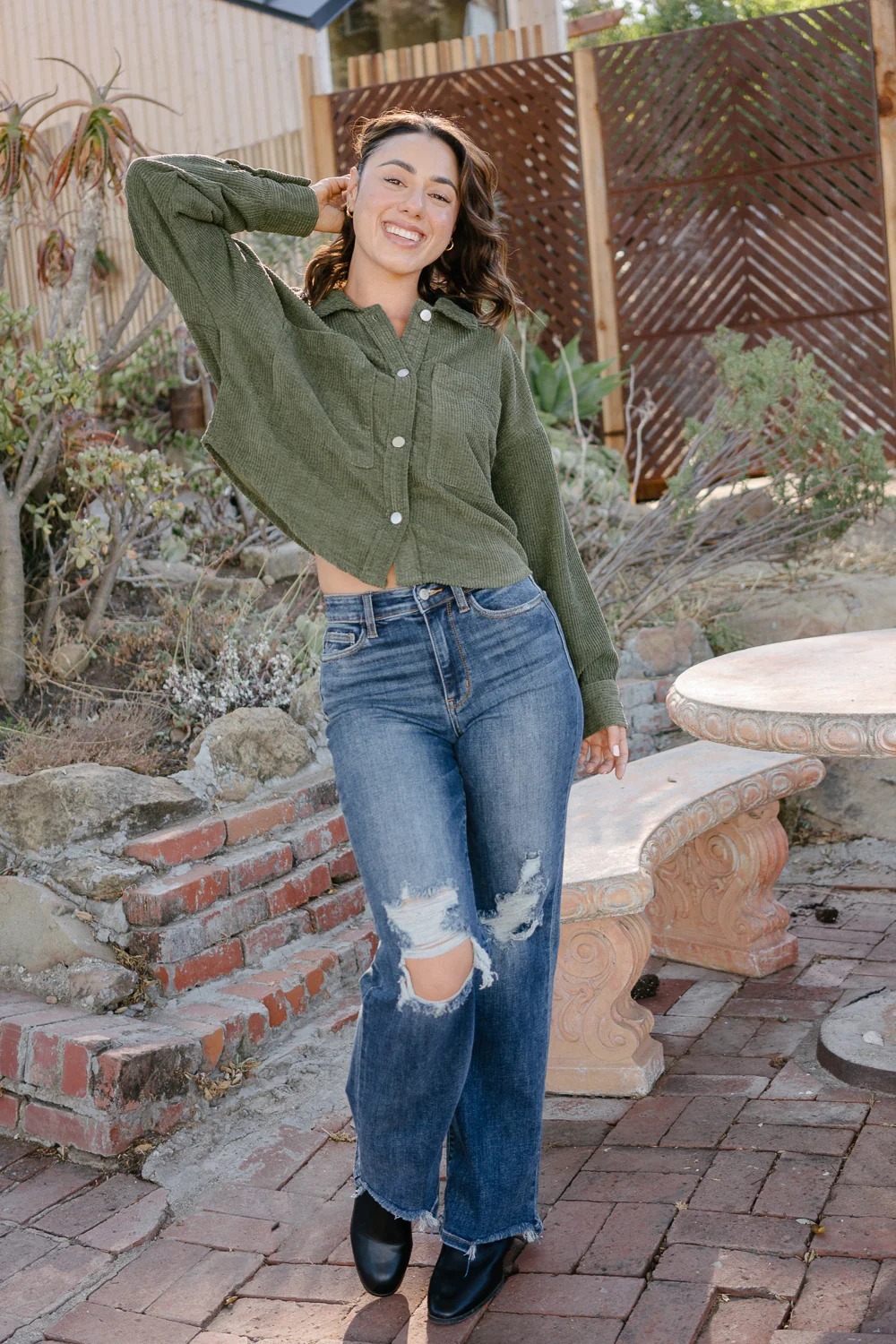 High Waist 90's Ripped Straight Jeans (Buy 2 Free Shipping)