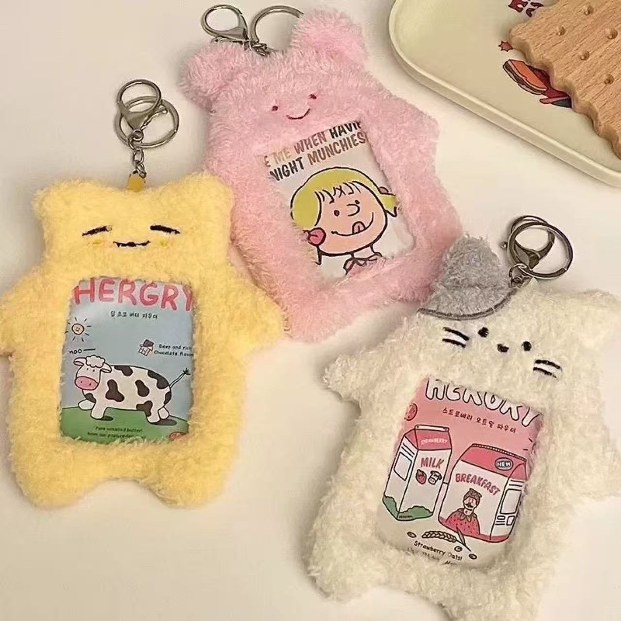 Plush photocard holder  rabbit sute style(3 inch)