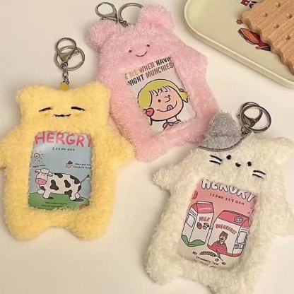 Plush photocard holder  rabbit sute style(3 inch)