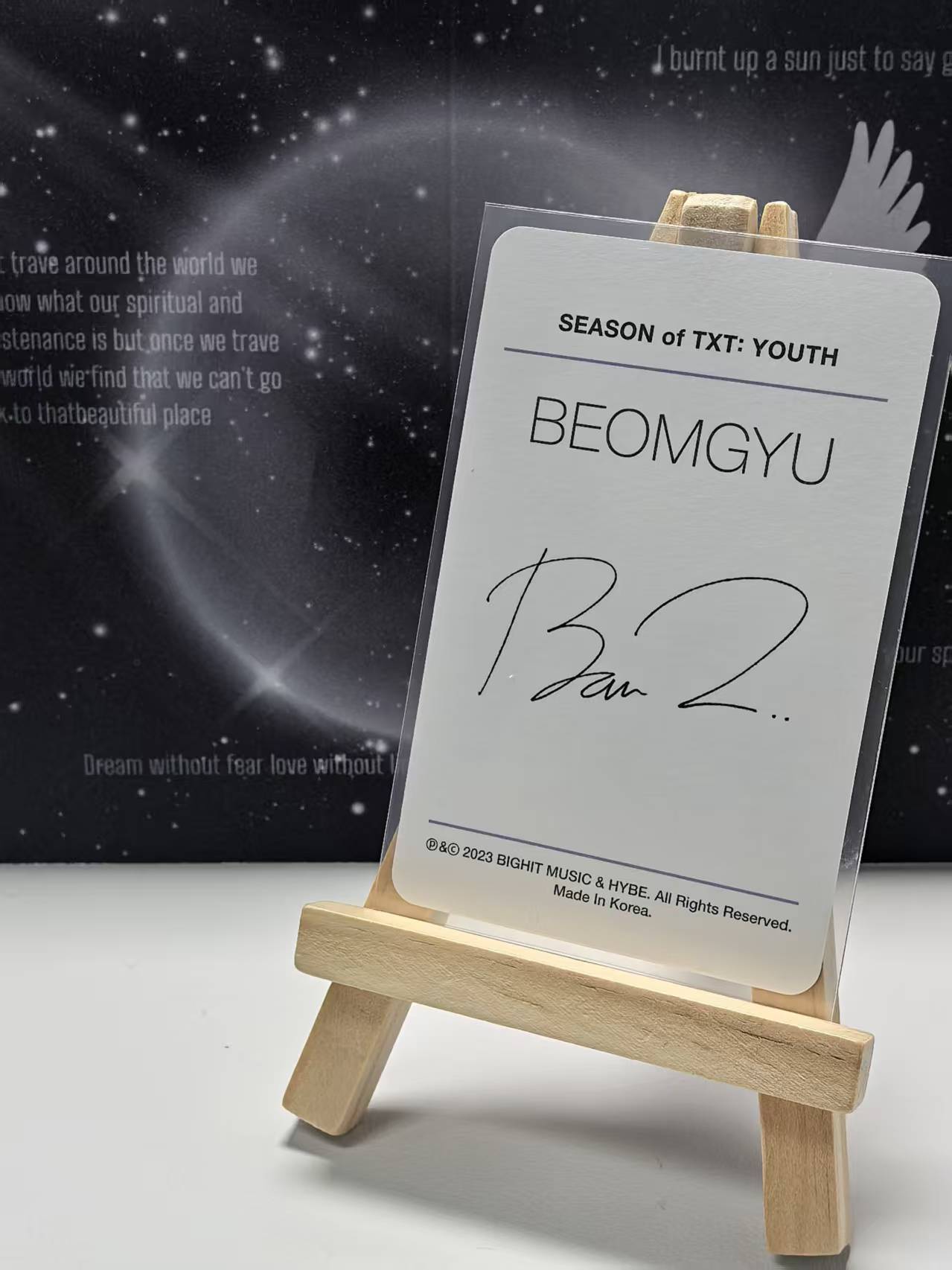  TXT Official Photocard - Beomgyu (For MOA)