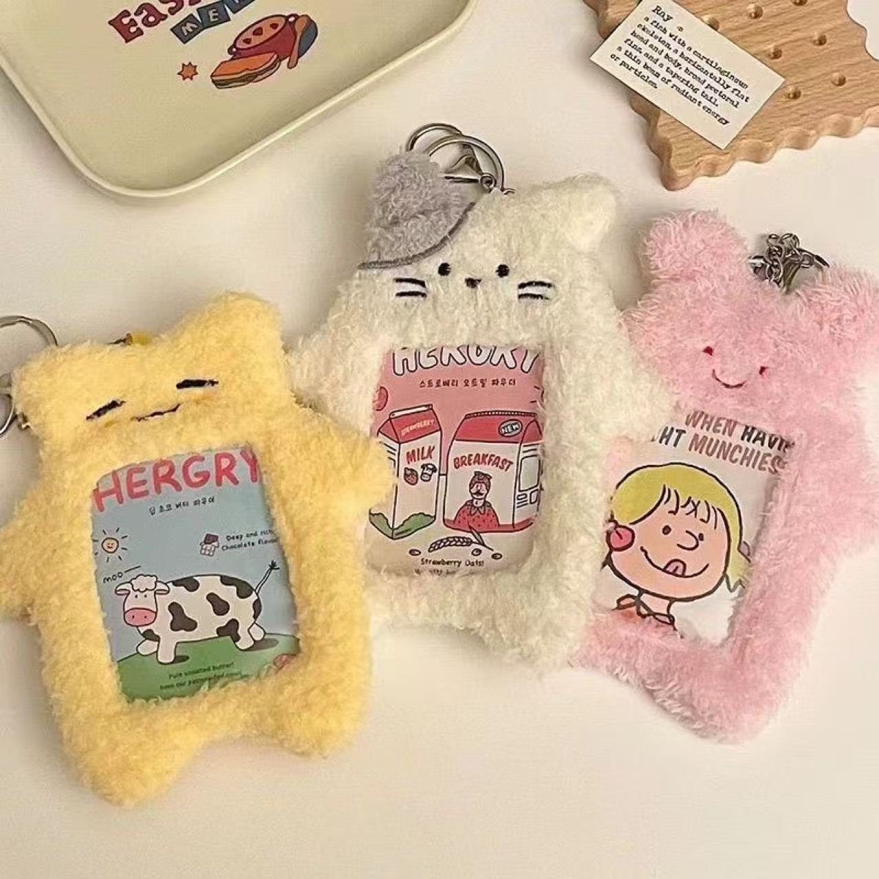 Plush photocard holder  rabbit sute style(3 inch)