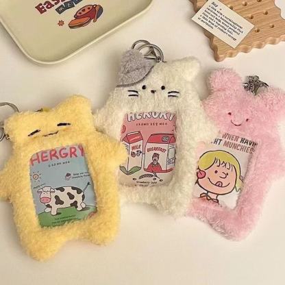 Plush photocard holder  rabbit sute style(3 inch)