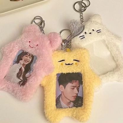 Plush photocard holder  rabbit sute style(3 inch)