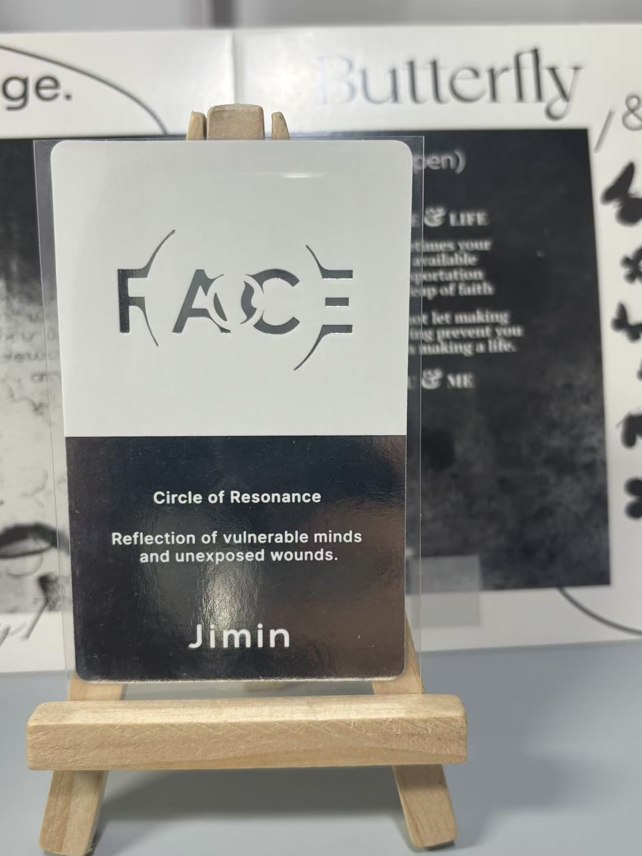 Jimin offical photocard of SOLO ALBUM "fACE“