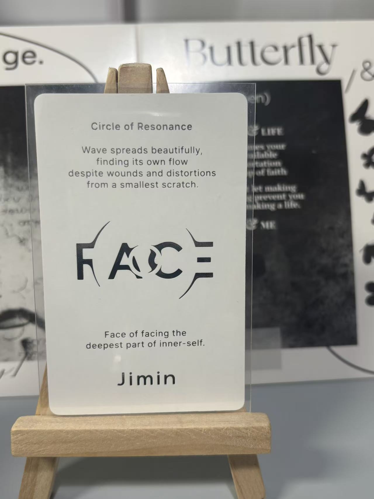 Jimin offical photocard of SOLO ALBUM "fACE“