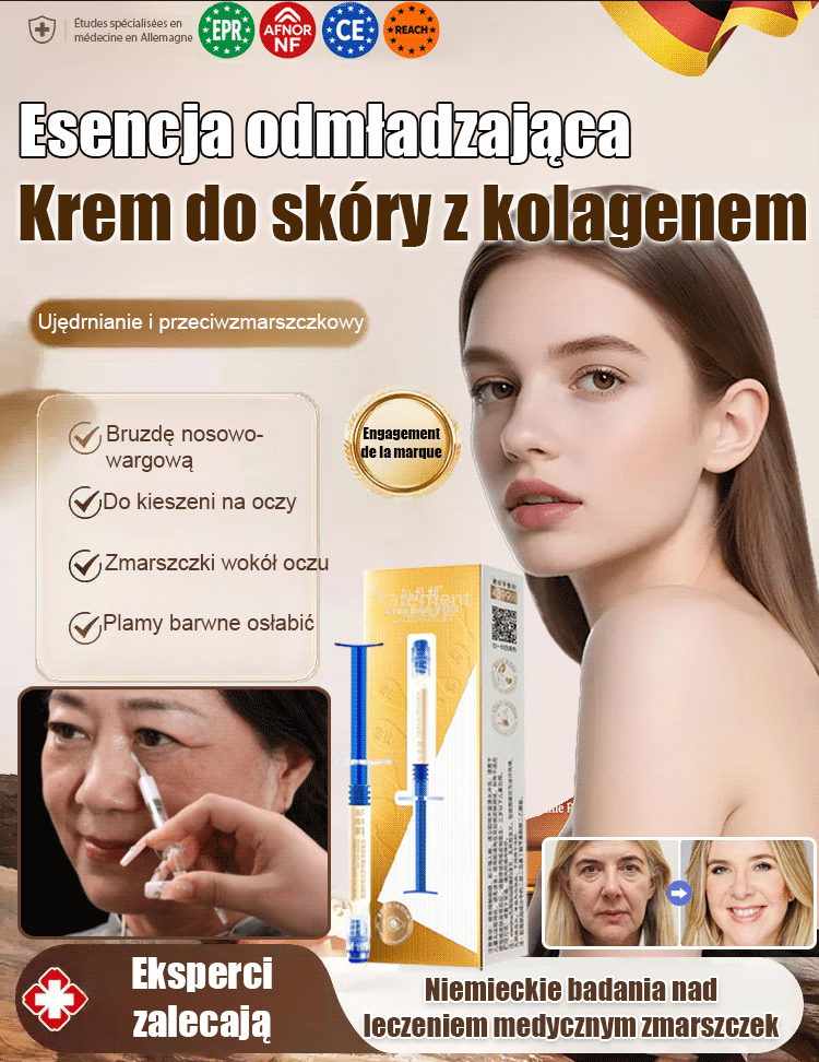 【Esencja odmładzająca】Krem do twarzy z kolagenem