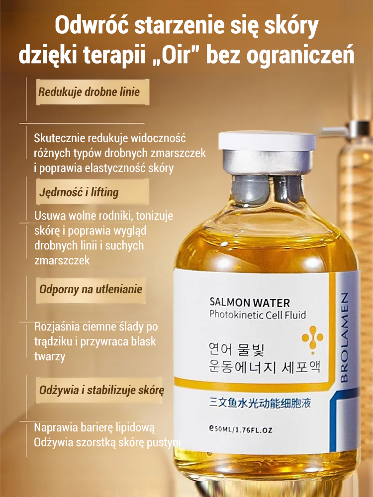 Serum przeciwzmarszczkowe z wodą i łososiem