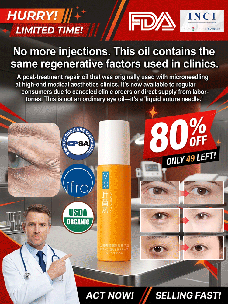 ✨Instant wrinkle reduction in just 1 use! Anti-Wrinkle & Smoothing Eye Serum Oil