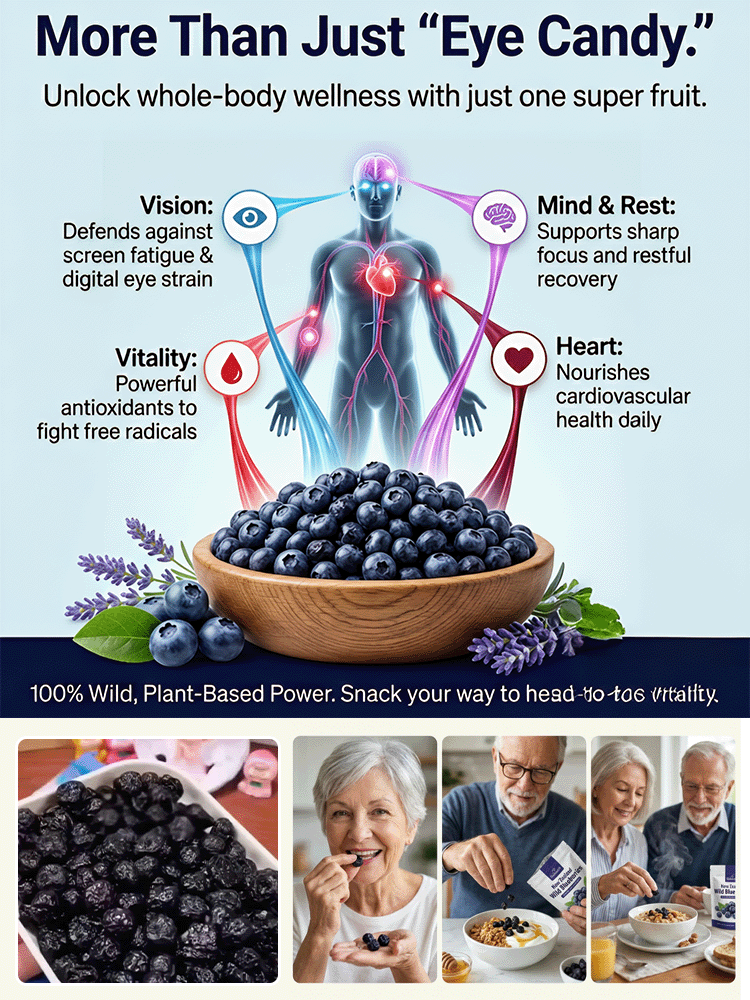 [Nature’s “Insulin”] Imported from New Zealand – 100% organic freeze-dried blueberries