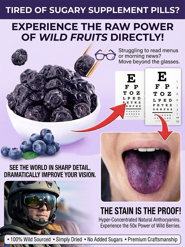 [Nature’s “Insulin”] Imported from New Zealand – 100% organic freeze-dried blueberries
