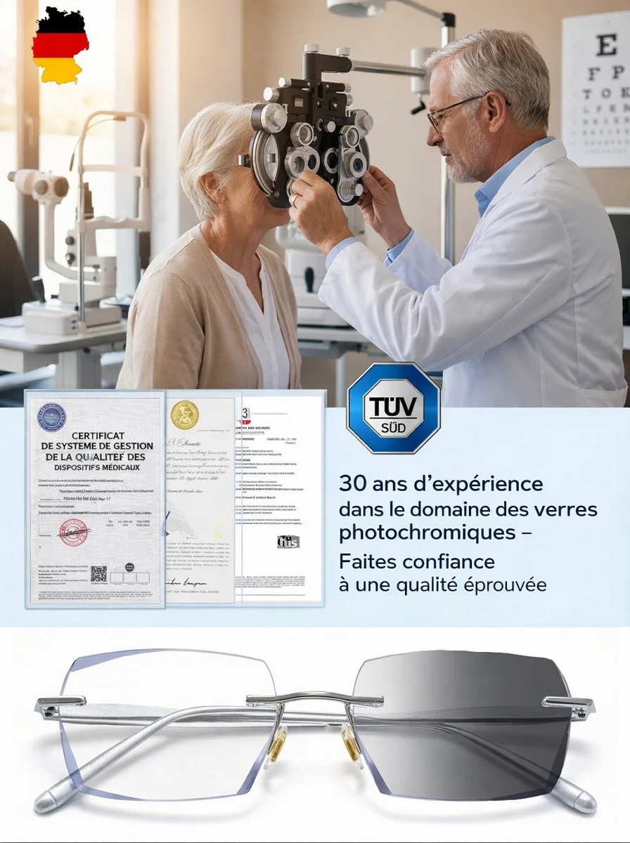 🔥 OFFRE SPÉCIALE : 1 ACHETÉE = 1 OFFERTE | Lunettes Intelligentes (Dioptries +1,00 à +10,00)