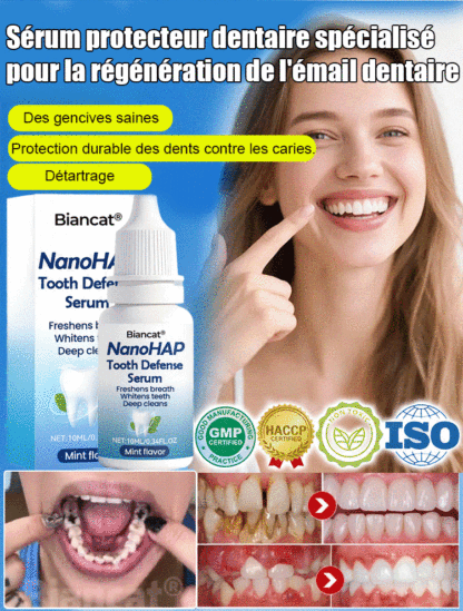 【Approuvé par les dentistes】Sérum protecteur dentaire spécialisé pour la régénération de l'émail dentaire