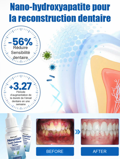 【Approuvé par les dentistes】Sérum protecteur dentaire spécialisé pour la régénération de l'émail dentaire
