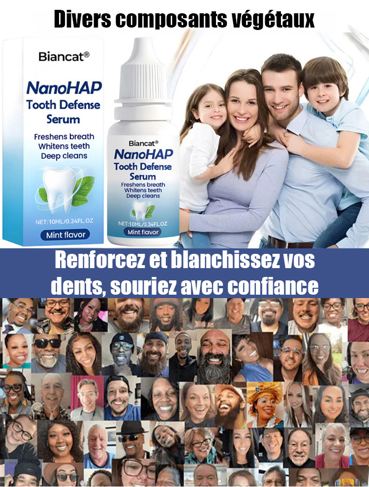 【Approuvé par les dentistes】Sérum protecteur dentaire spécialisé pour la régénération de l'émail dentaire