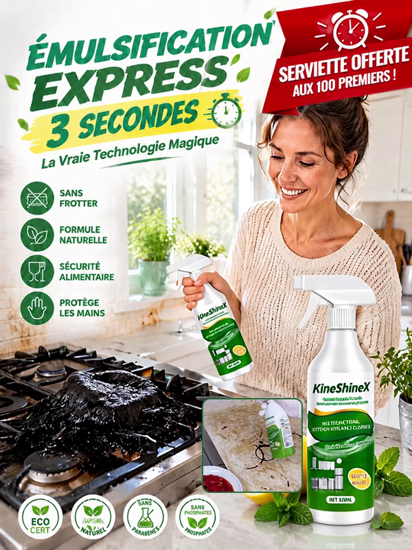 [Élimination des salissures en 3 secondes] Nettoyant ultra-puissant contre les taches de graisse