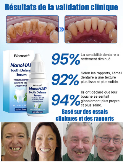 【Approuvé par les dentistes】Sérum protecteur dentaire spécialisé pour la régénération de l'émail dentaire