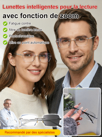 🔥 OFFRE SPÉCIALE : 1 ACHETÉE = 1 OFFERTE | Lunettes Intelligentes (Dioptries +1,00 à +10,00)