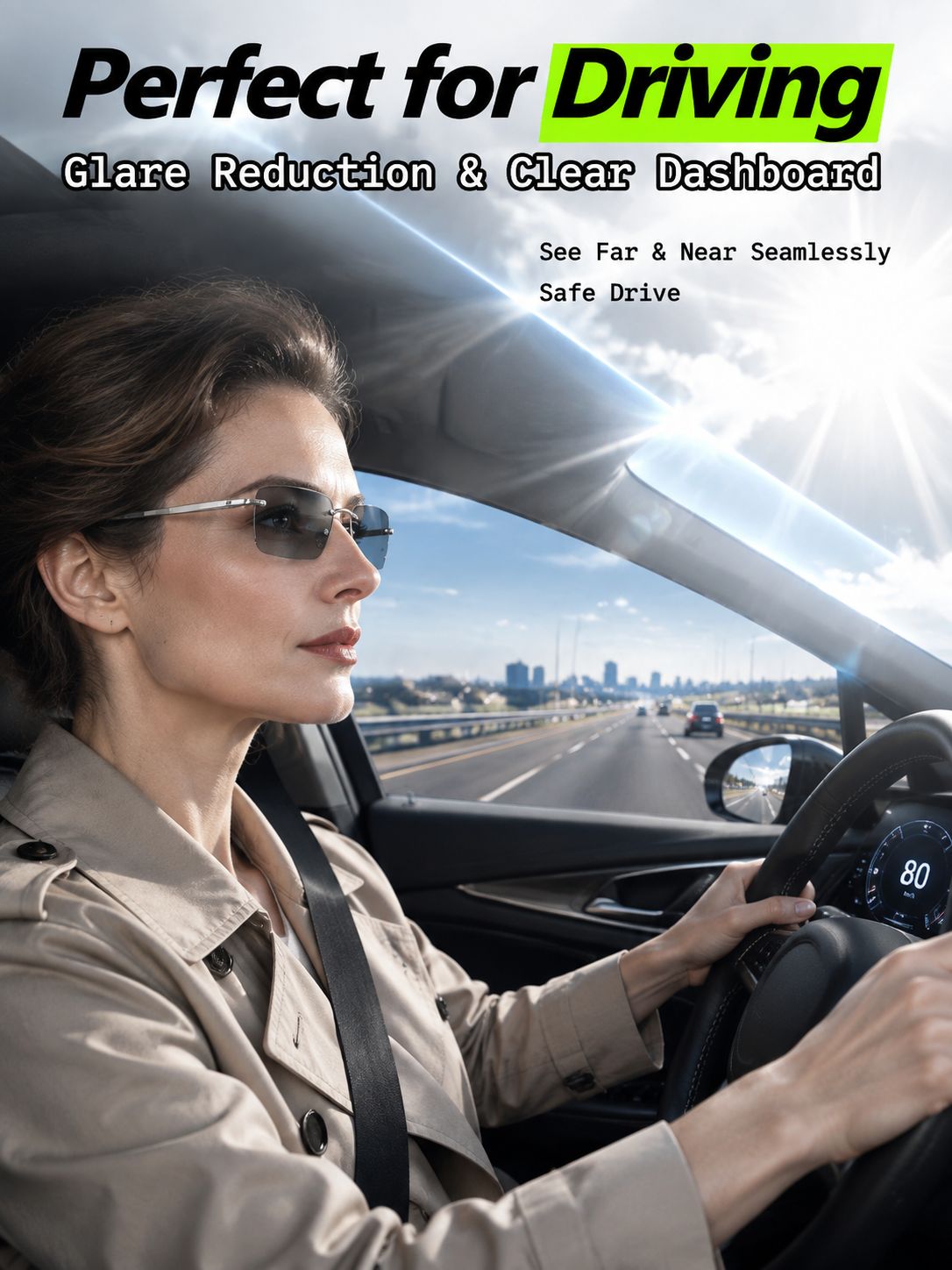 [Multifocales] Lunettes de Lecture HD Sans Monture – Une Seule Paire pour Tout