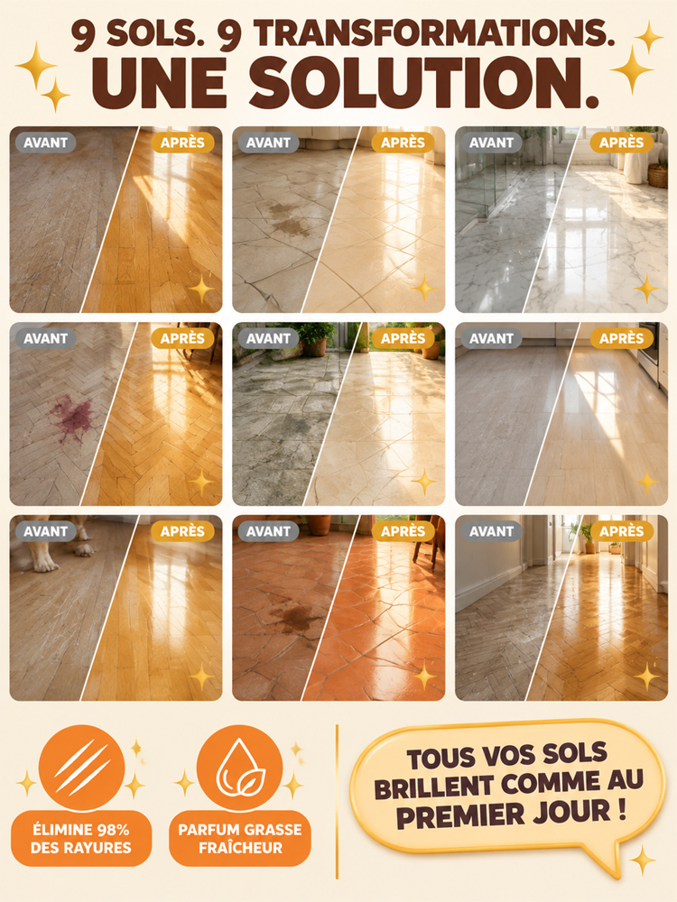 Liquide de soin pour sol lumineux