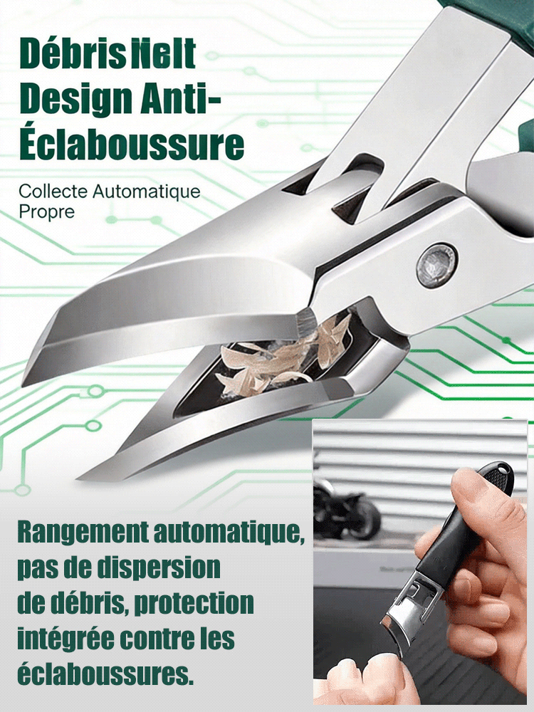 【Adopté par les podologues professionnels 🩺】Ensemble de coupe-ongles biseautés spécial pour paronychie