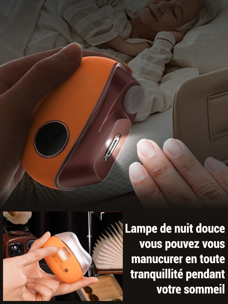 [Indispensable pour les familles avec des bébés et des personnes âgées] Lime à ongles électrique