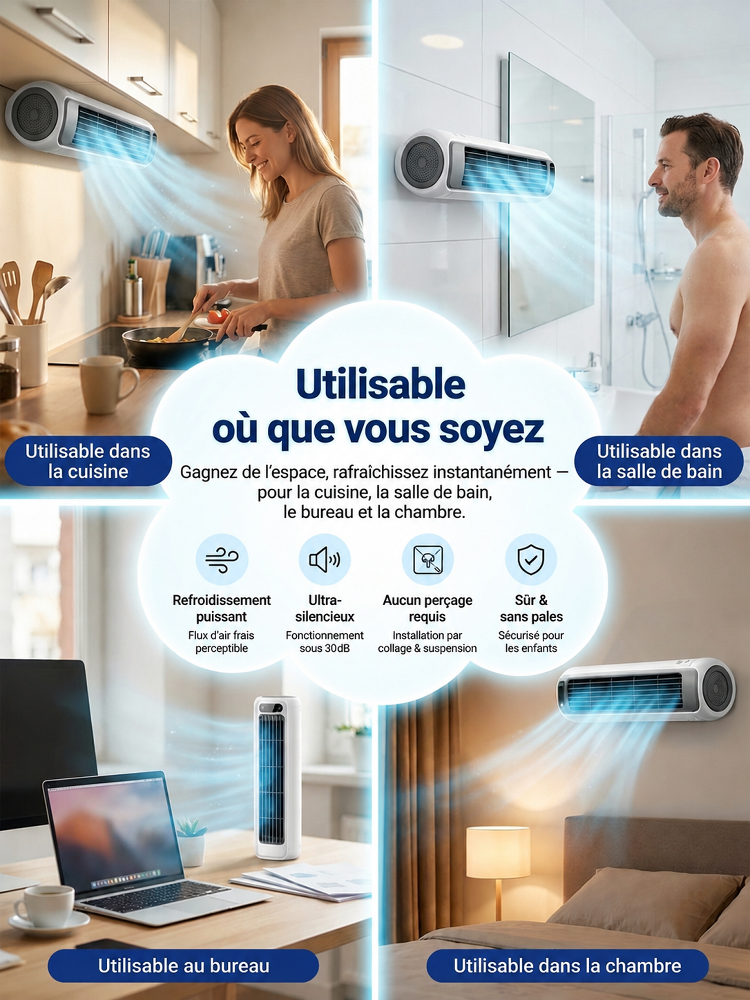 Édition 2026 — Ventilateur turbo à flux transversal-❄️ PLUS FROID QU'UNE CLIMATISATION