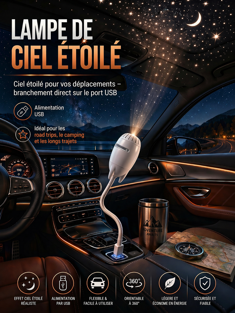 [Nuit romantique] Veilleuse avec projection de ciel étoilé| Projection sphérique grand format et images immersives en 4K. Détendez-vous en toute tranquillité pendant vos nuits !