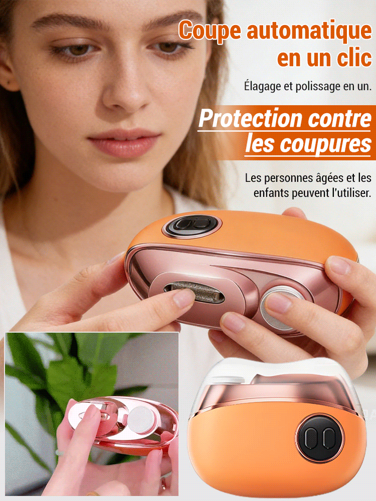 [Indispensable pour les familles avec des bébés et des personnes âgées] Lime à ongles électrique