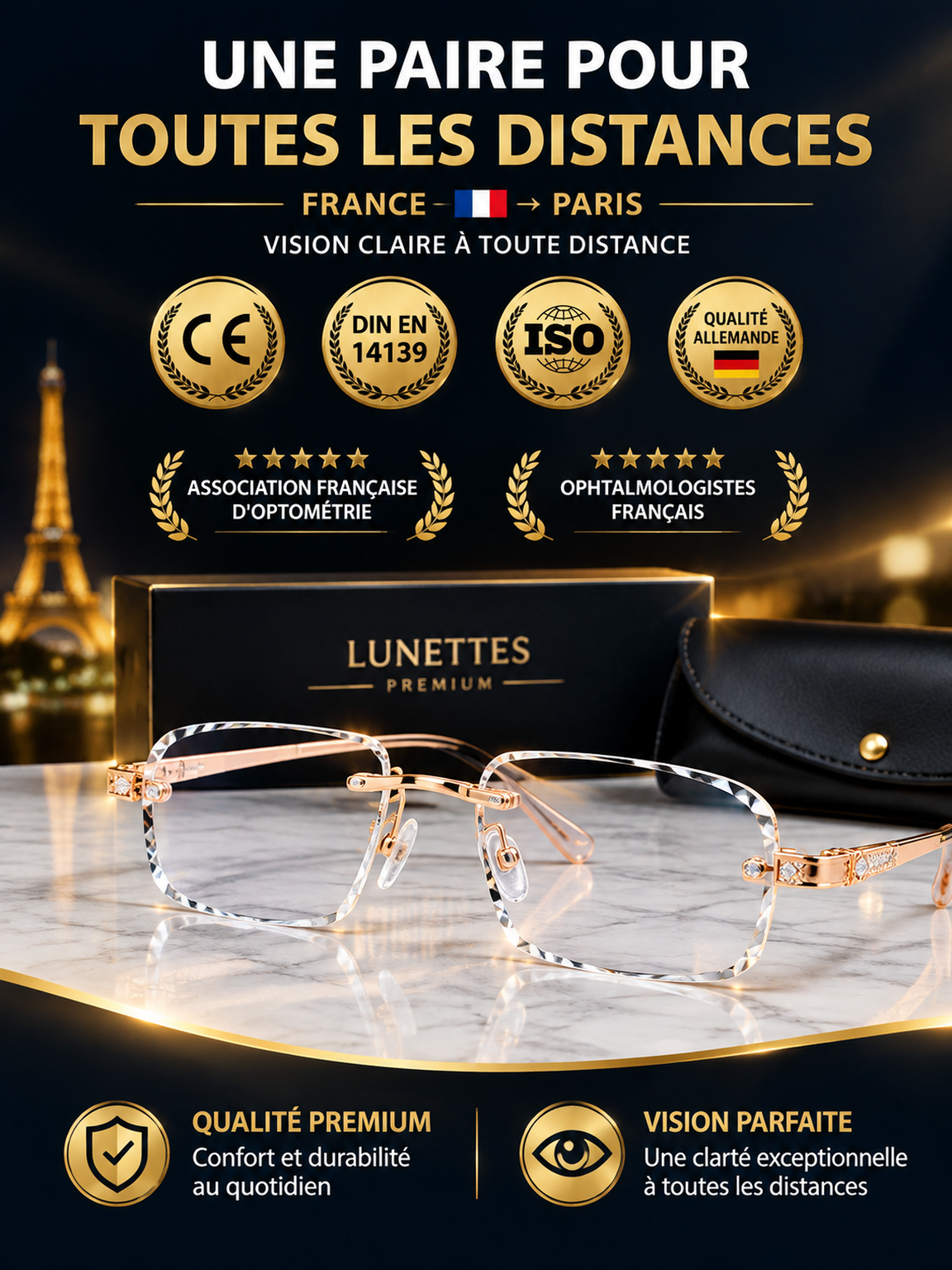 Lunettes de lecture anti-lumière bleue haute définition