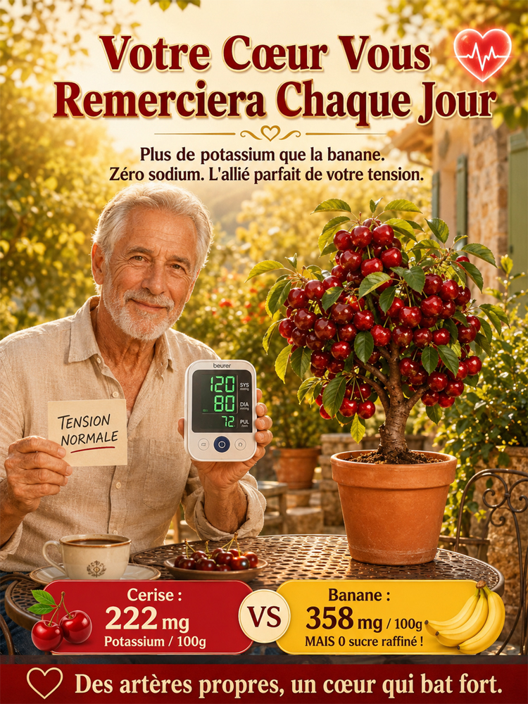 Récoltez vos propres cerises ultra-sucrées dès la première année de plantation 