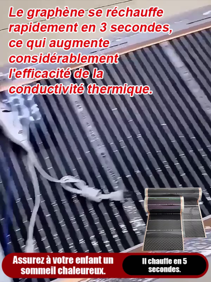 ⚡ Chaleur en 3 secondes. Chauffage mural en cristal de carbone à infrarouge lointain en graphène alvéolaire