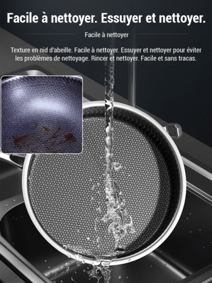 Poêle à frire en acier inoxydable pour œufs et steaks