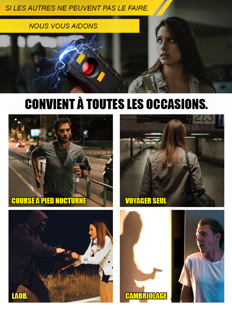 Outil de défense personnelle portatif à arc électrique