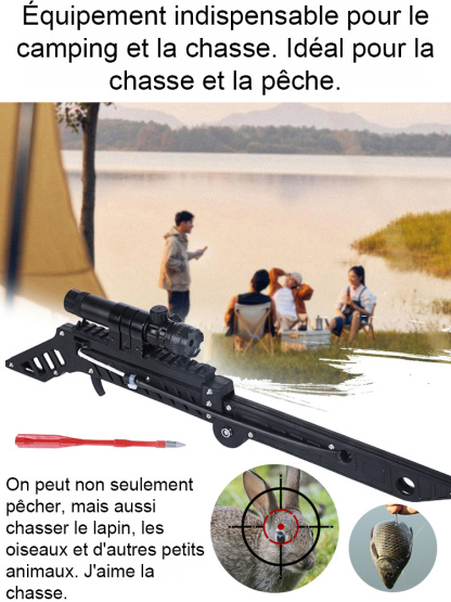 Précision 99,5 % – fusil-fronde mécanique pliant
