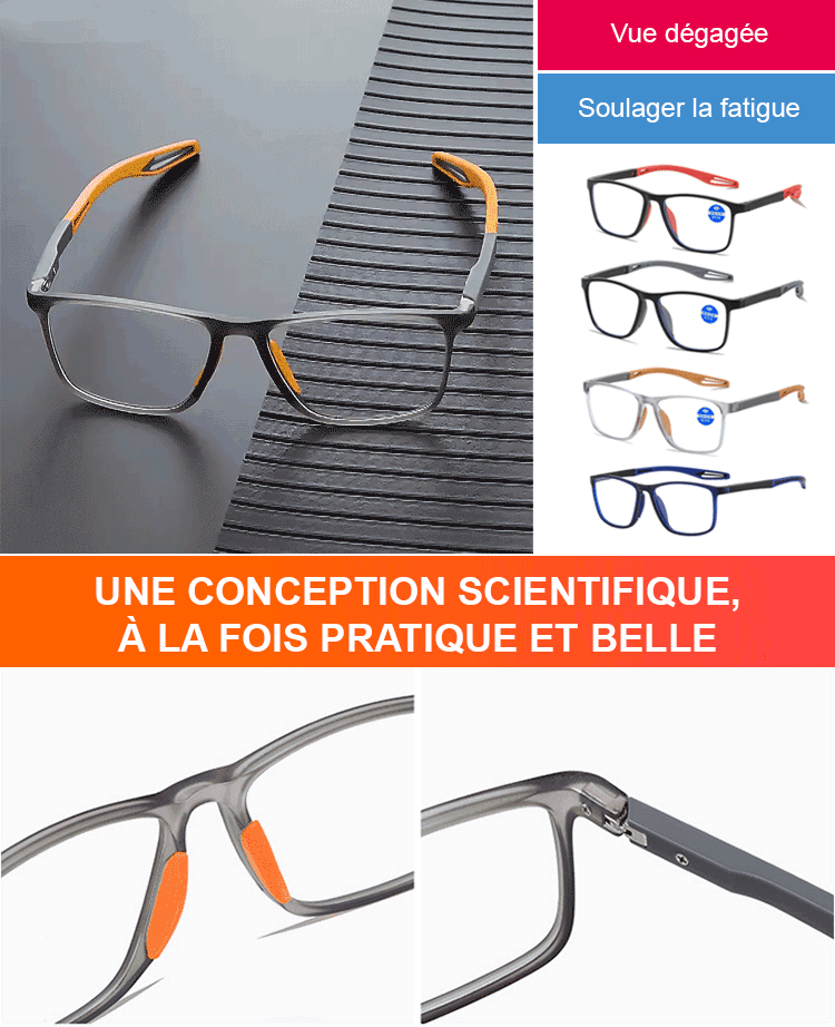 1 acheté = 1 offert : Lunettes de lecture anti-lumière bleue ultra-légères