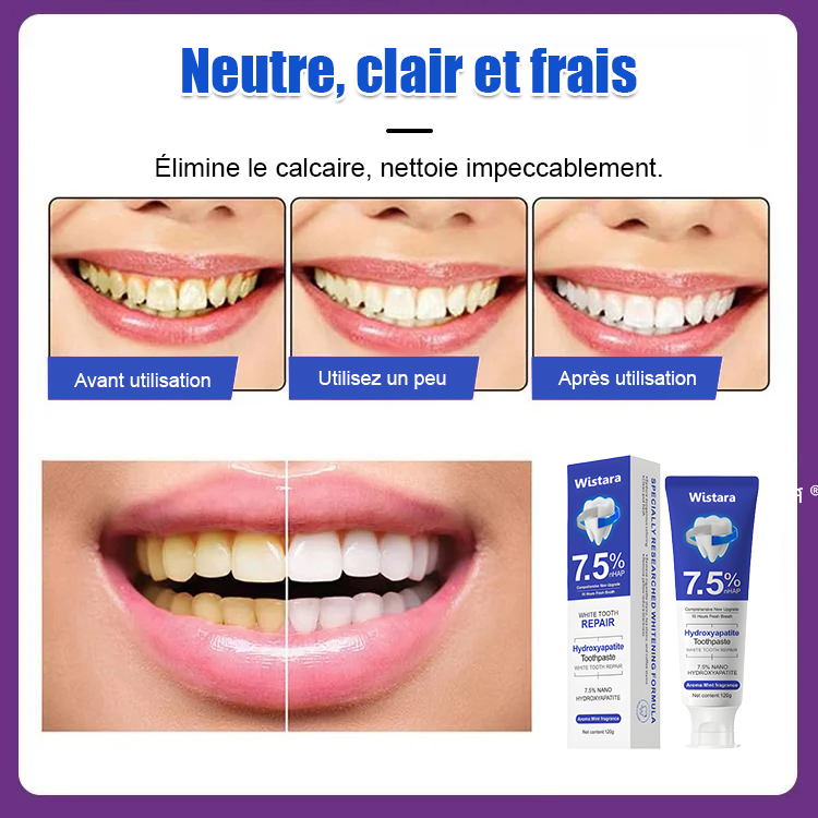 Dentifrice Réparateur au Nano-Hydroxyapatite 7,5%