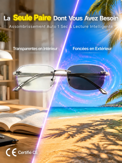 [Multifocales] Lunettes de Lecture HD Sans Monture – Une Seule Paire pour Tout