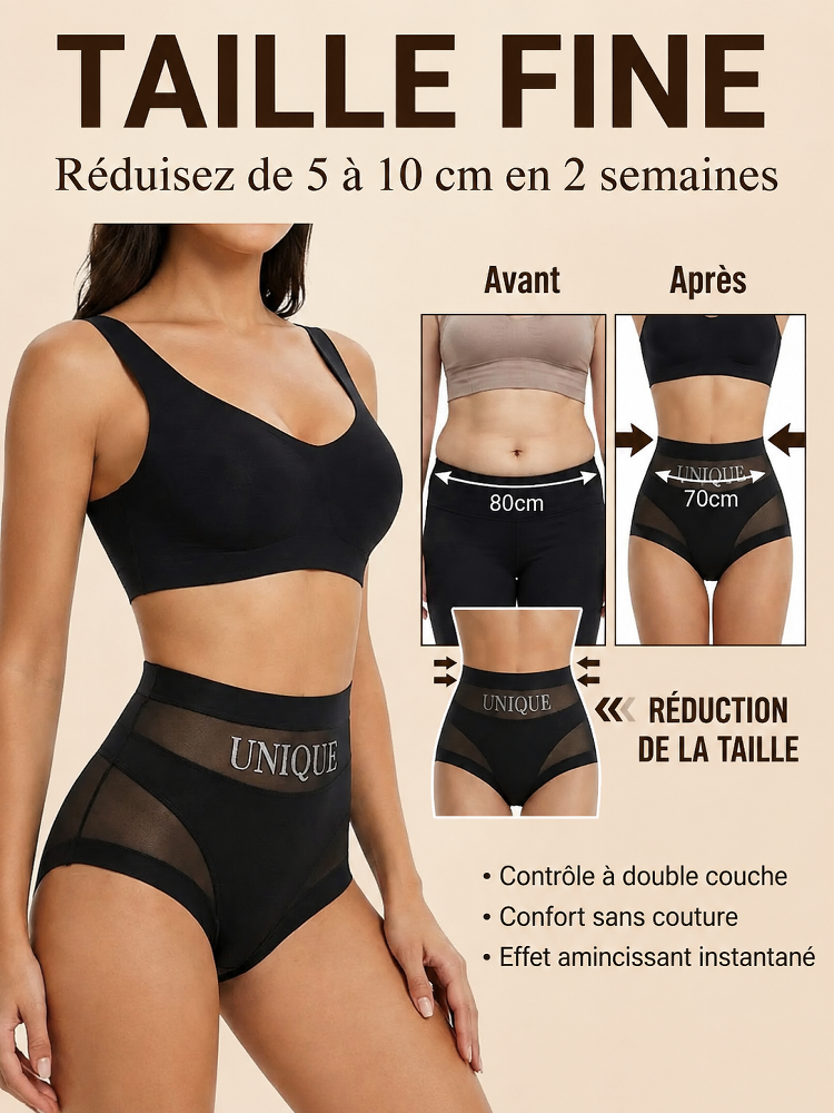 Culotte 3‑en‑1 Gainante | Ventre plat instantané, confort toute la journée