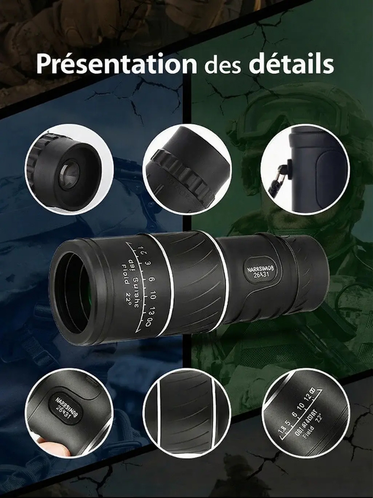 Lunette portable haute définition