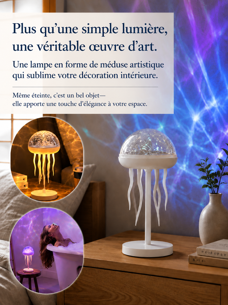 Lampe à Méduses Réaliste | Créez un univers sous-marin apaisant chez vous