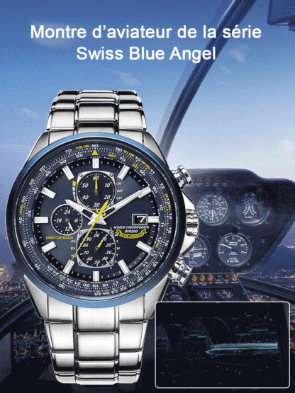 【Promotion urgente】Lancement exclusif à Paris : Montre pilote "Blue Angel" – Limité aux 100 premiers clients