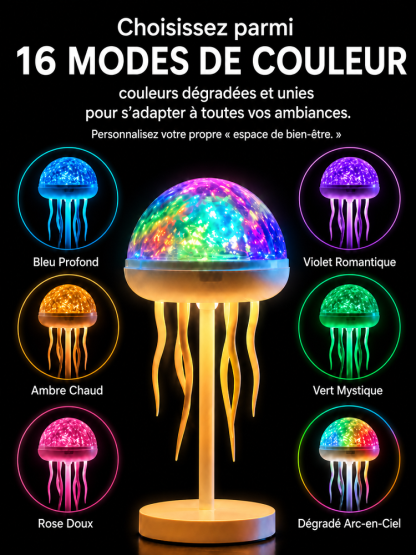 Lampe à Méduses Réaliste | Créez un univers sous-marin apaisant chez vous