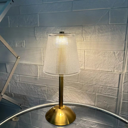 Lampe de bureau tactile sans fil rechargeable en cristal