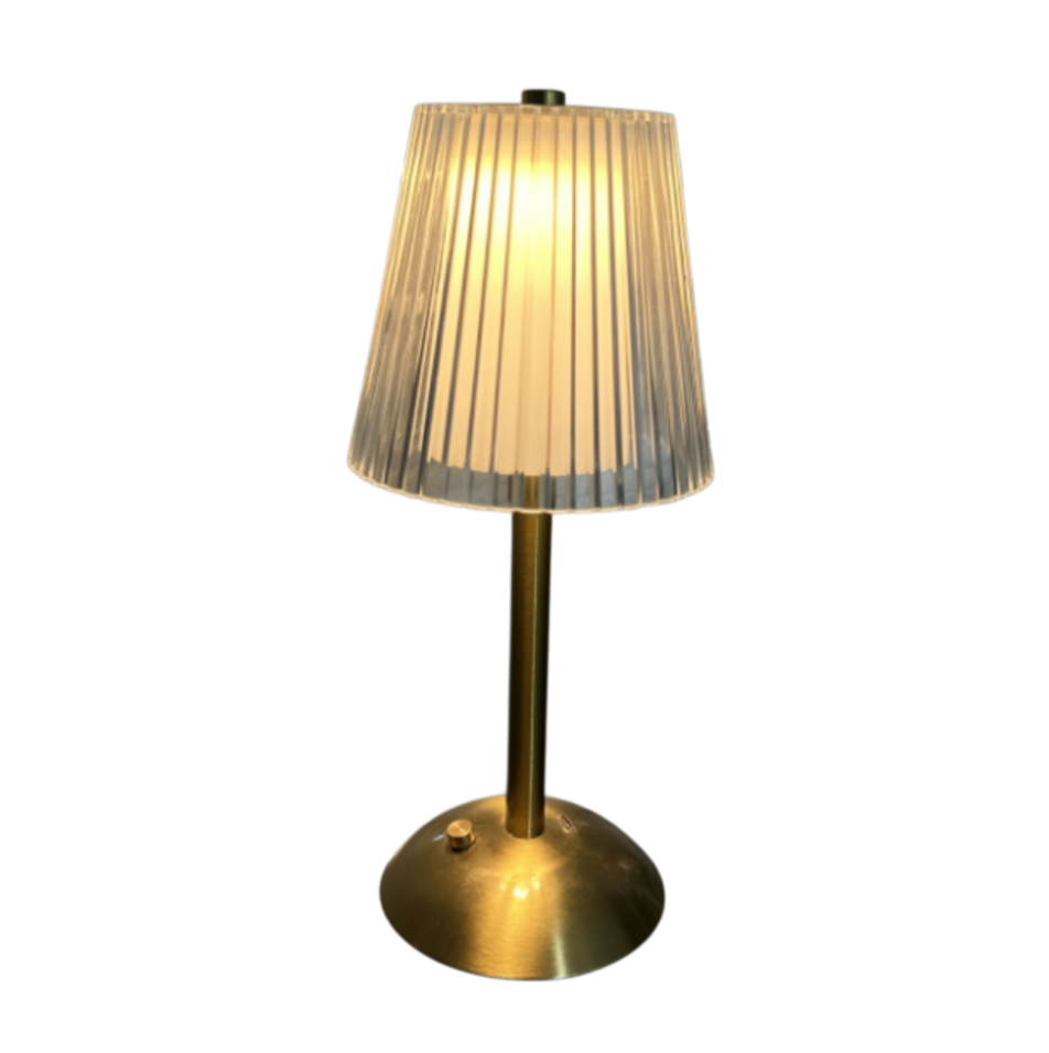 Lampe de bureau tactile sans fil rechargeable en cristal