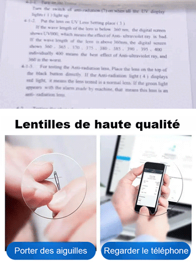 Lunettes de lecture anti-lumière bleue à verres photochromiques