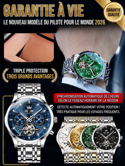 Montre exclusive fournie par l’hôtel de prestige de Saint-Jean-Cap-Ferrat | Édition limitée, réservée aux 100 premiers acheteurs