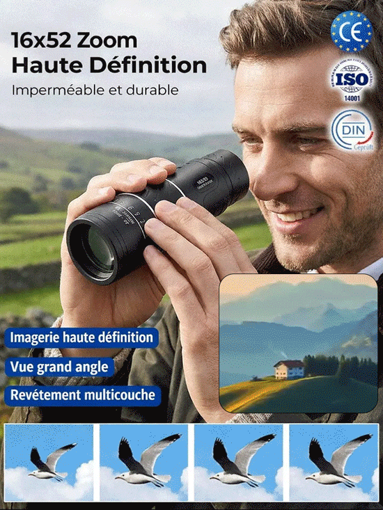 Lunette portable haute définition